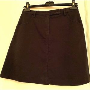 Sarah Pacini short black A-line skirt